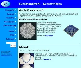 Kunststricken.ch Screenshot