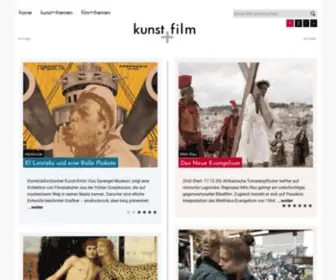 Kunstundfilm.de(Aktuelle Austellungen und Filme) Screenshot