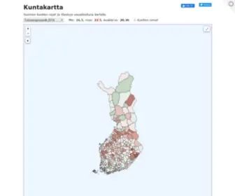Kuntakartta.org(Kuntien tilastot kartalla) Screenshot