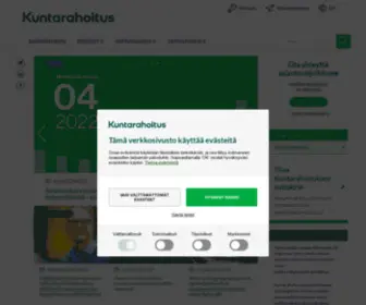 Kuntarahoitus.fi(Kuntarahoituksen tehtävä on rakentaa tulevaisuutta yhdessä asiakkaiden kanssa) Screenshot