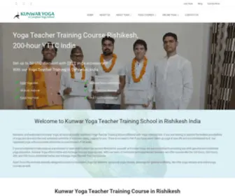 Kunwaryoga.com(Yoga Teacher Training Course Rishikesh) Screenshot