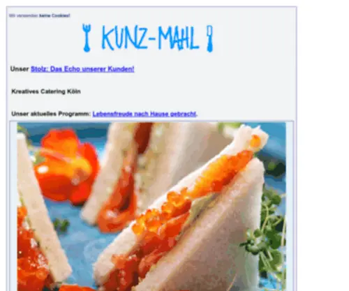 Kunz-Mahl.de(Kunz-Mahl Catering Köln) Screenshot