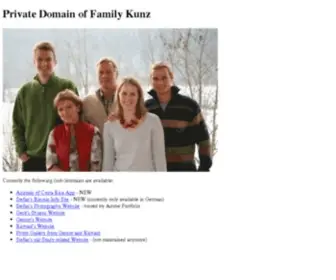 Kunzweb.net(Private Domain of Family Kunz) Screenshot