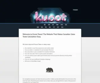 Kuoot.com(The Tax Calculator) Screenshot