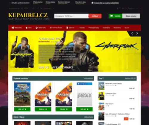 Kupahrej.cz(Hlavní) Screenshot