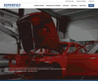 Kuperfilt.com(Cabinas de Pintura Automotriz e Industrial) Screenshot