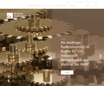 Kupferinstitut.de(Kupferverband) Screenshot