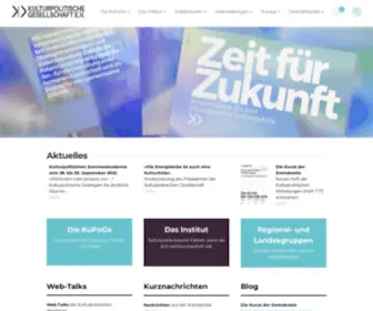 Kupoge.de(Kulturpolitische Gesellschaft) Screenshot