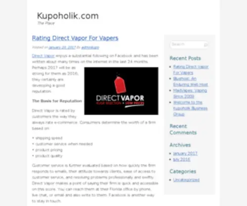 Kupoholik.com(Informacije za opuštene kupce) Screenshot