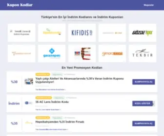 Kuponkodlar.com(Türkiye'de) Screenshot