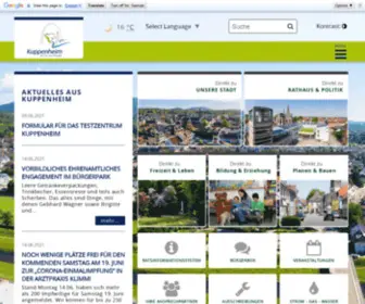 Kuppenheim.de(Stadt Kuppenheim) Screenshot