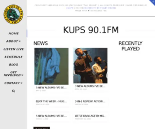 Kups.net(KUPS 90.1FM Tacoma "The Sound") Screenshot