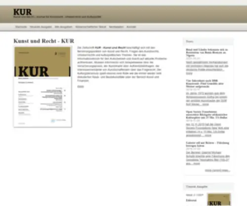 Kur-Journal.de(Kunst und Recht) Screenshot