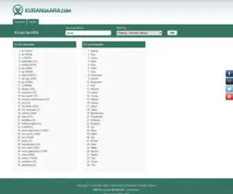 Kurandaara.com(Arapça kuran) Screenshot
