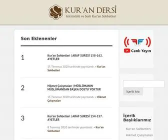 Kurandersi.com(Kuran Dersi) Screenshot