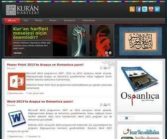 Kuranharfleri.com(Kur'ân Harfleri) Screenshot