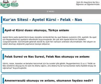 Kuransitesi.com(Ayetel Kürsi) Screenshot
