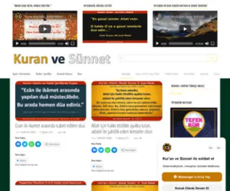 Kuranvesunnet.org(Kuran ve SünnetKuran ve SünnetAyet) Screenshot