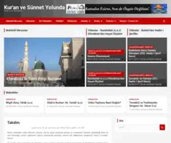 Kuranvesunnetyolunda.com(Kur'an ve Sünnet Yolunda) Screenshot