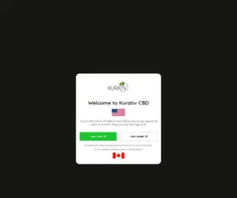 KurativCBD.com(Kurativ Premium CBD) Screenshot