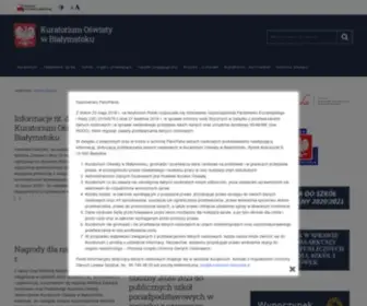 Kuratorium.bialystok.pl(Oświaty) Screenshot
