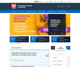 Kuratorium.lublin.pl(Oświaty) Screenshot