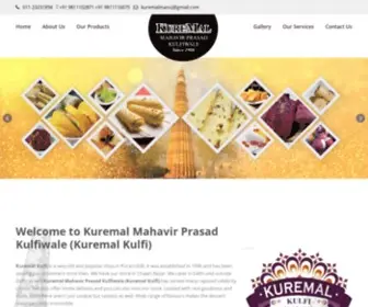 Kuremalkulfi.com(Kuremal Mahavir Parsad Kulfi Wale) Screenshot