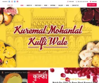 Kuremalskulfi.com(Kuremal Mohanlal kulfi) Screenshot