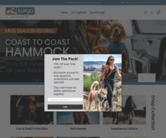 Kurgo.com(Active Dog Travel & Outdoor Products) Screenshot