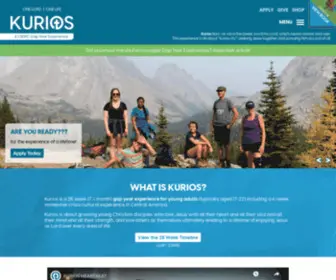 Kurios.ca(Kurios is a Canadian Christian gap year program by the Canadian Baptists of Western Canada (CBWC)) Screenshot
