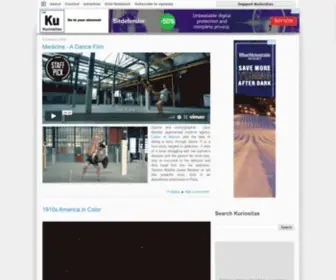 Kuriositas.com(A blog about art and science and all the wonderful bits in) Screenshot