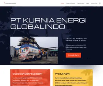 Kurniaenergi.com(PT Kurnia Energi Globalindo) Screenshot