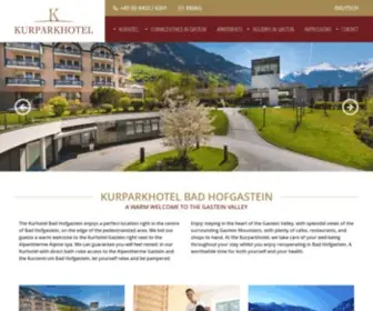 Kurparkhotel.at(Kurhotel Gastein) Screenshot