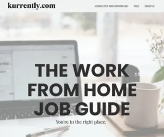 Kurrently.com(100 Work From Home Jobs & Home Based Businesses in 2020) Screenshot