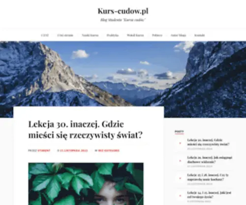 Kurs-Cudow.pl(Blog) Screenshot