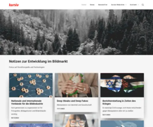 Kursiv.com(Kursiv Nachrichten) Screenshot