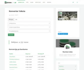 Kursnalista.co(Kursna Lista Narodne Banke Srbije) Screenshot