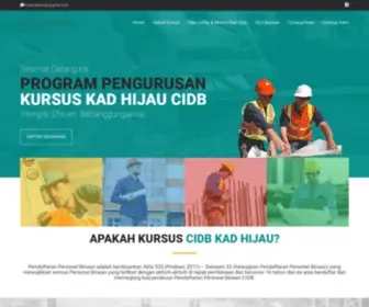 Kursuskadhijau.com(Kursus Kad Hijau CIDB) Screenshot