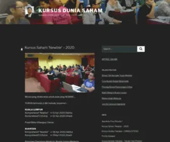 Kursussaham.com(KURSUS DUNIA SAHAM) Screenshot