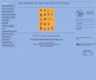 Kurt-Wolff-Stiftung.de(Kurt Wolff Stiftung) Screenshot