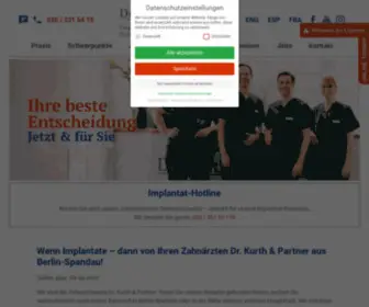 Kurth-Zahnarzt.de(Zahnarzt Berlin Spandau) Screenshot