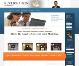 Kurtjohansen.com(Kurt Johansen the Email Marketing Guy on Email Marketing Tips) Screenshot