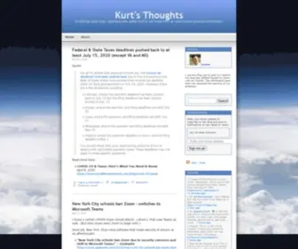 Kurtsthoughts.com(Kurt's Thoughts) Screenshot