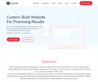 Kurucial.com(Web Design Agency & Development Company) Screenshot