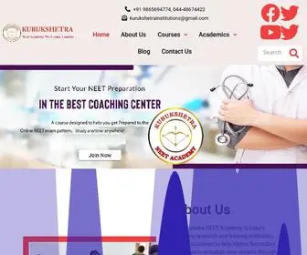 Kurukshetracoaching.com(Number one academy and famous neet NDA academy) Screenshot