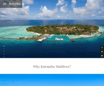 Kurumba.com(Indulge in a memorable holiday at one of the leading Maldives resorts. Kurumba) Screenshot