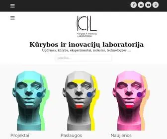 Kuryboslab.lt(Kūrybos ir inovacijų laboratorija) Screenshot