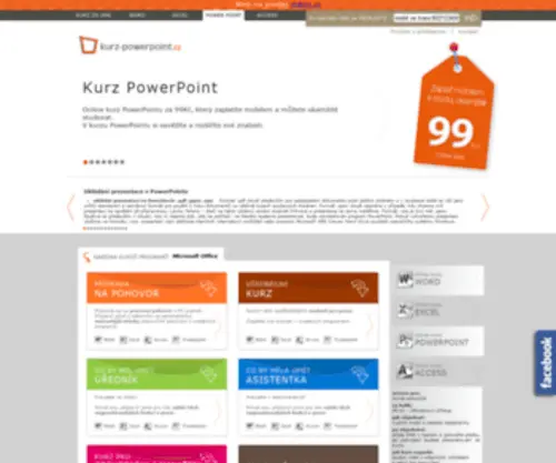 Kurz-Powerpoint.cz(Kurz PowerPoint za 99K) Screenshot