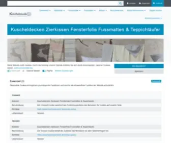 Kuscheldecke24.de(PlentyMarkets on) Screenshot