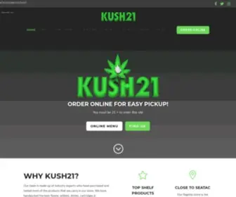 Kush21.com(Cannabis Store) Screenshot